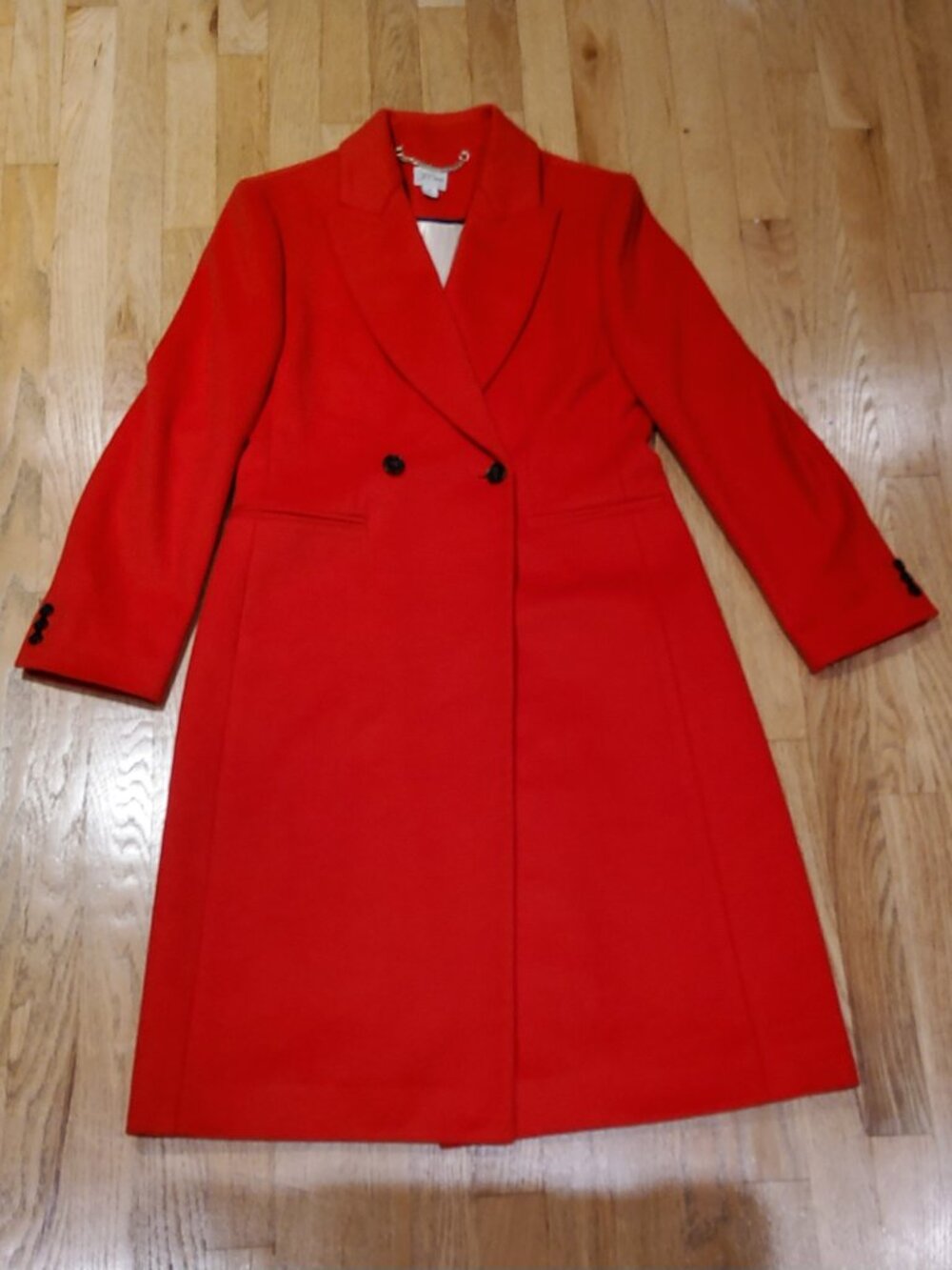 NWOT J.Crew  Mirabelle Topcoat in Holiday Red Italian Wool Blend Coat 6